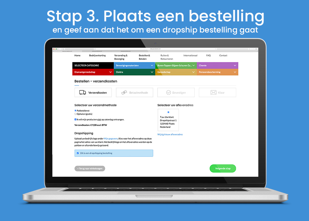 Dropshipping bij Techwinkel