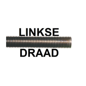 Draadstang LINKSE DRAAD RVS A2