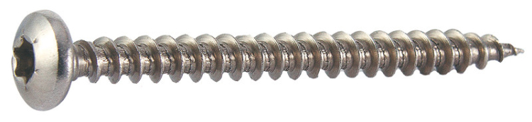 spaanplaatschroef cilinderkop Torx RVSA A2