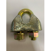 Staaldraadklem met kraagmoer EN13411-5 verzinkt