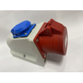 combinatie Wandcontactdoos 400V 5 polig + 230V ABL